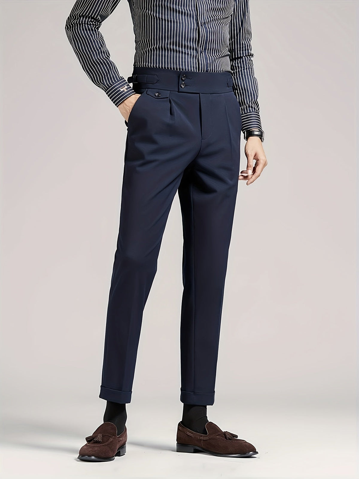 Men's Pleated Dress Pants - Image 10