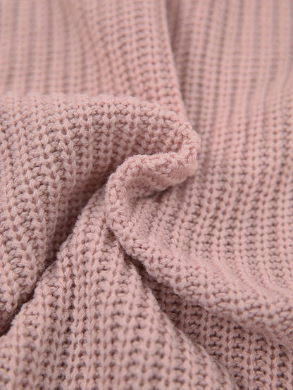 Women Ribbed Turtleneck Sweater Dress - Image 11