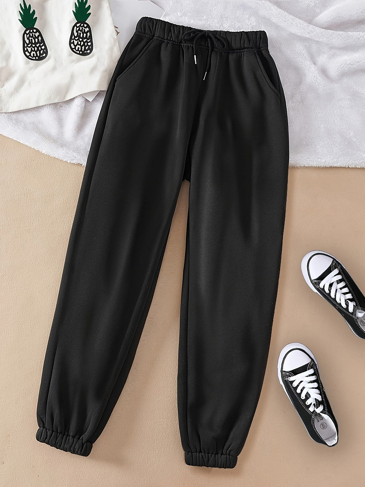 Womens Drawstring Joggers - Image 9