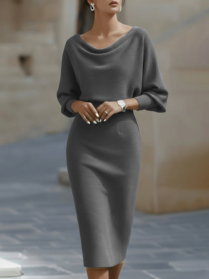 Ceraphine – Draped Midi Dress