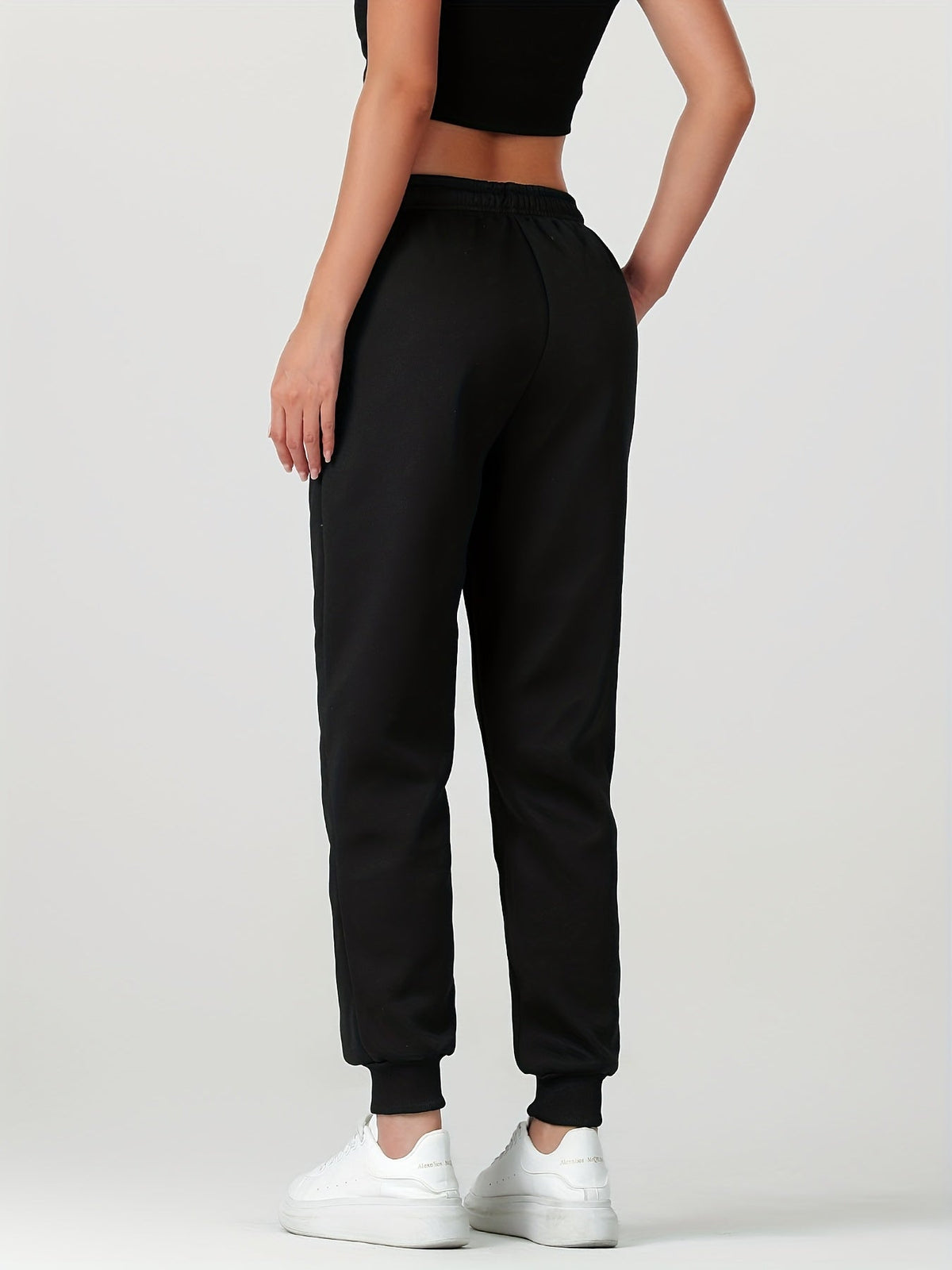 Women's Fleece Lined Cuffed Joggers - Image 2