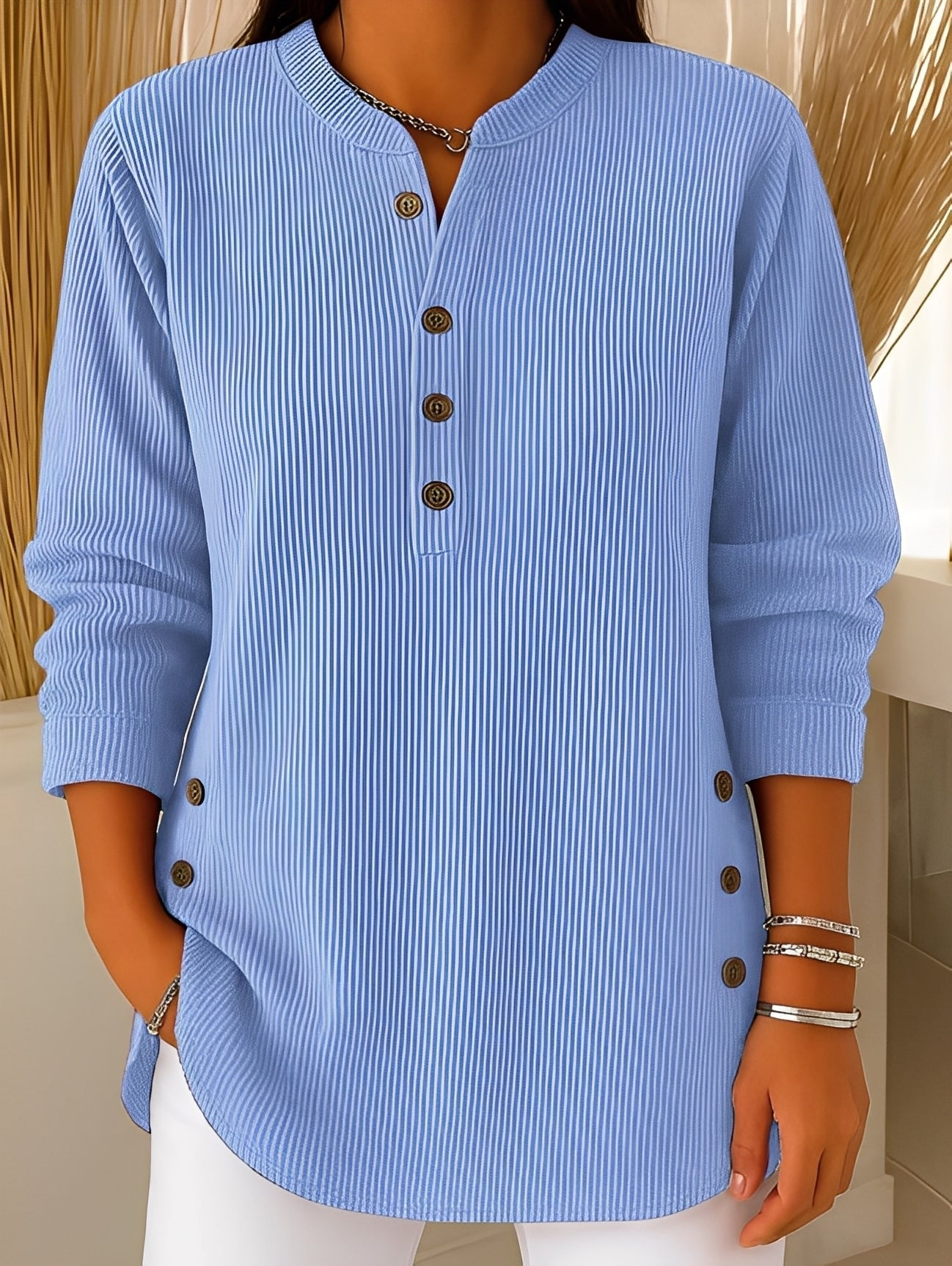 Jocelique – Women’s Button Detail Knit Jumper