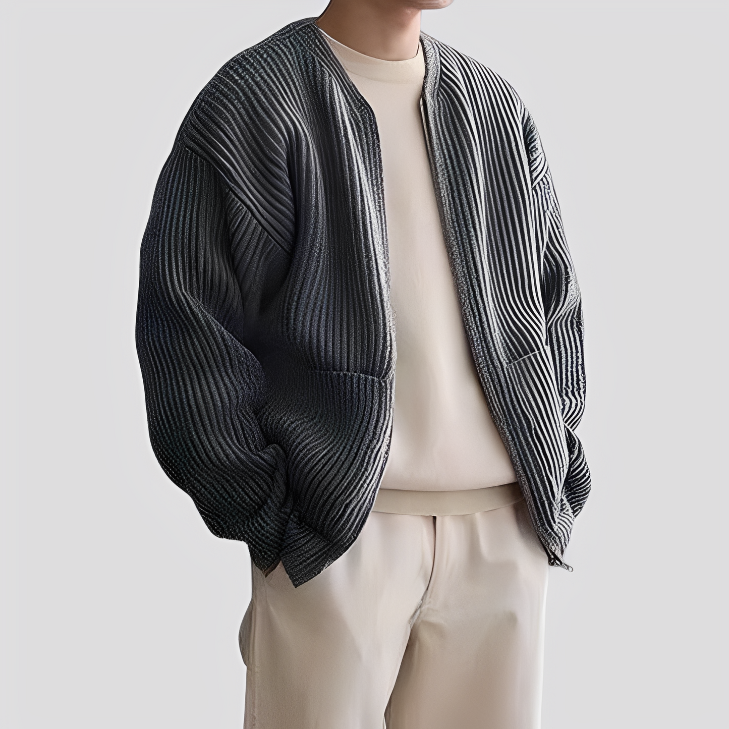 Declair – Cardigan lavorato a maglia moderno da uomo
