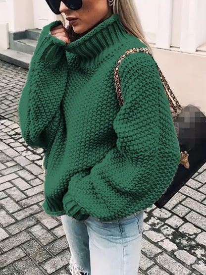 Valerin – Maglione a collo alto tinta unita da donna