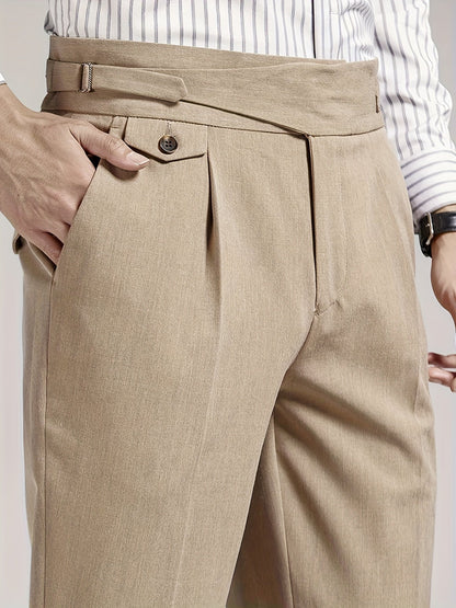 Mens Pleated Dress Pants - Image 12