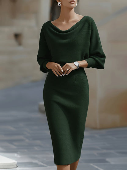 Ceraphine – Draped Midi Dress