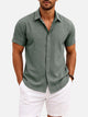 Novarello - Cotton Linen Short Sleeve Shirt