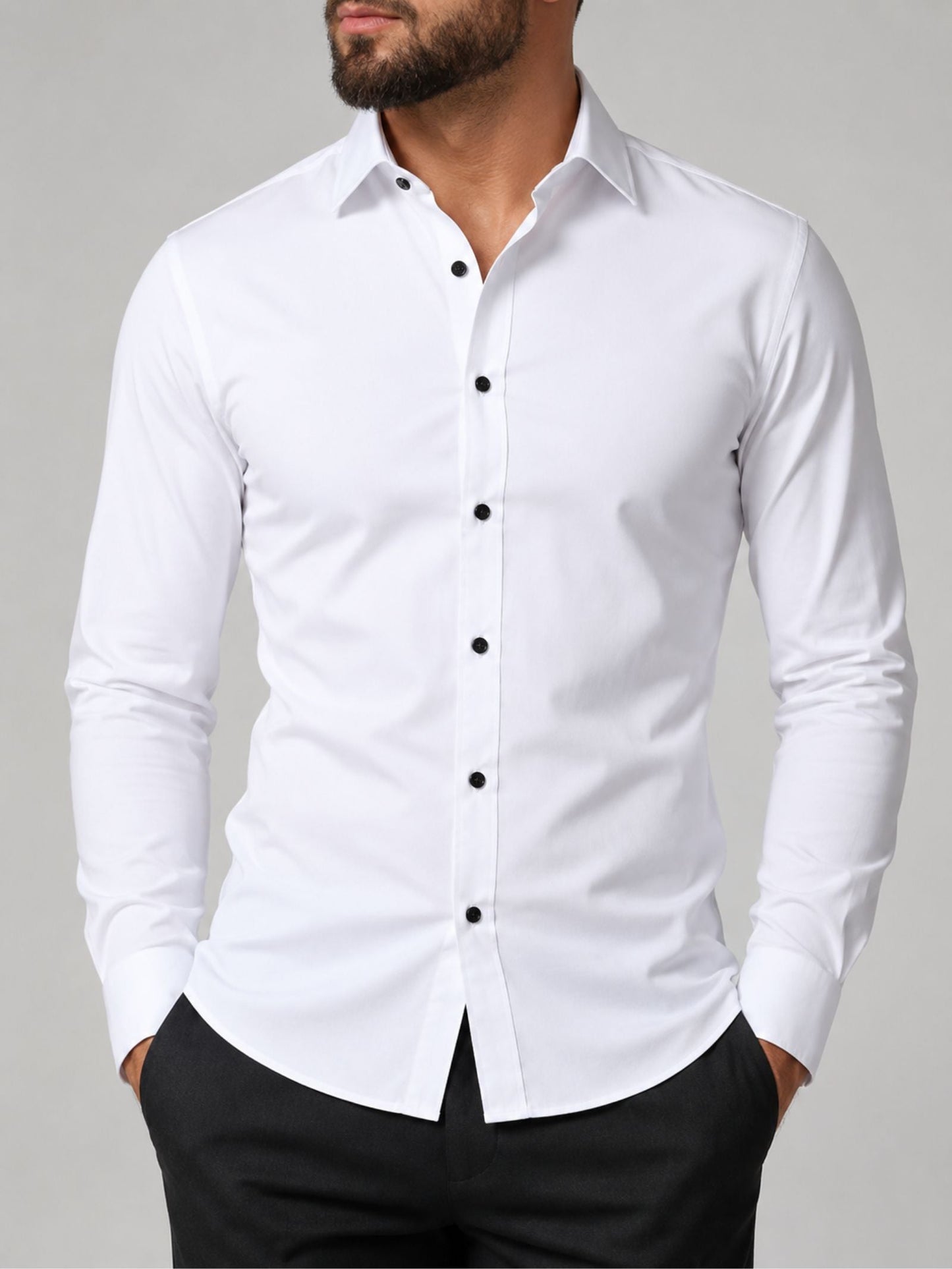 Jace - Camisa de Vestir Premium con Elasticidad
