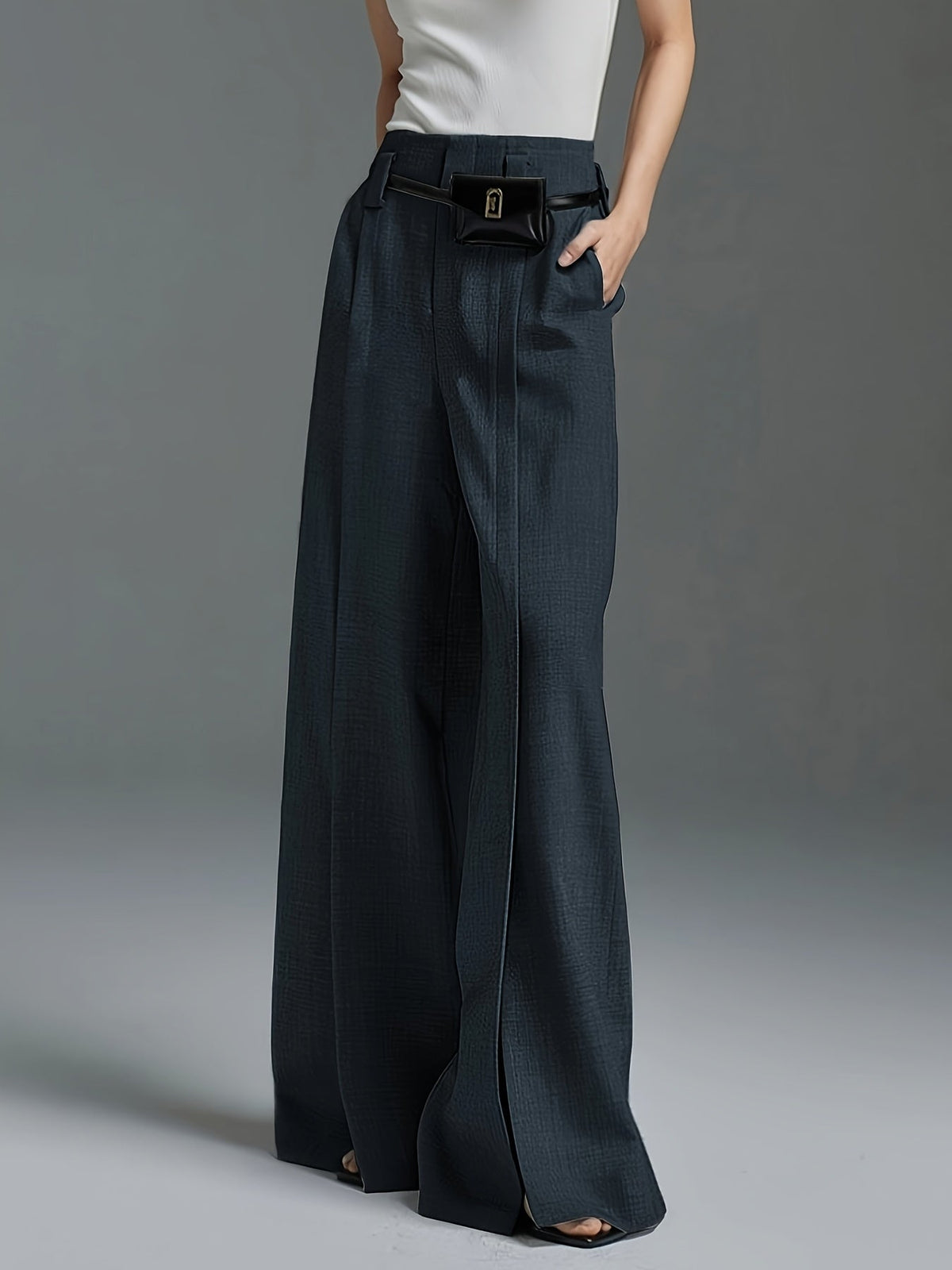 Women's Wide Leg Trousers - Image 13