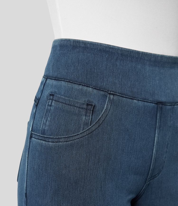 Virellie – Bukser med vide ben i denim til kvinder