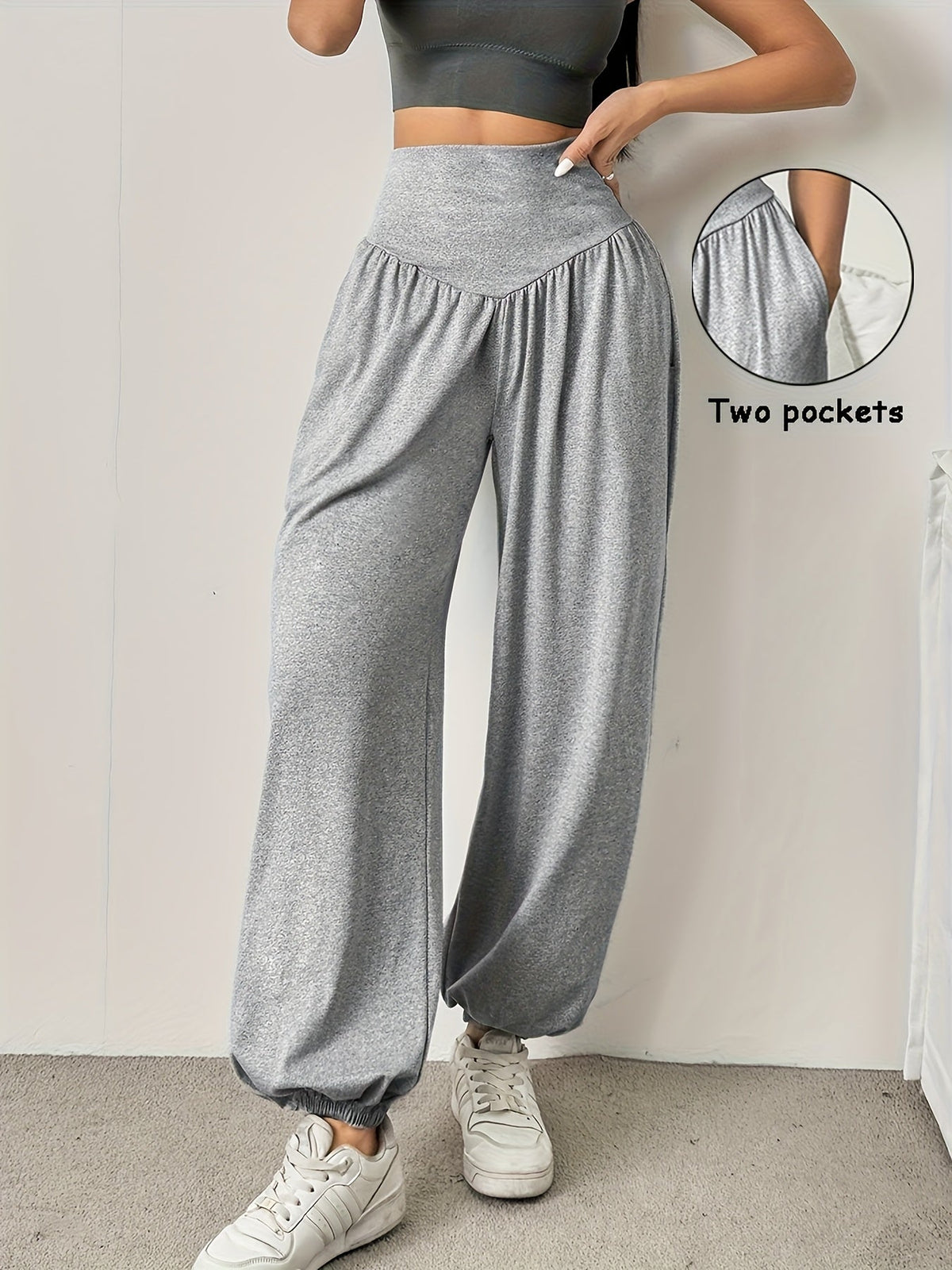Women High Waisted Wide Leg Pants - Image 3