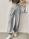 Women High Waisted Wide Leg Pants