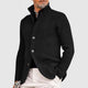 Leander – Men’s Warm Knit Cardigan With Stand Collar