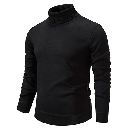 Renwick – Suéter de cuello alto para hombre 100% lana