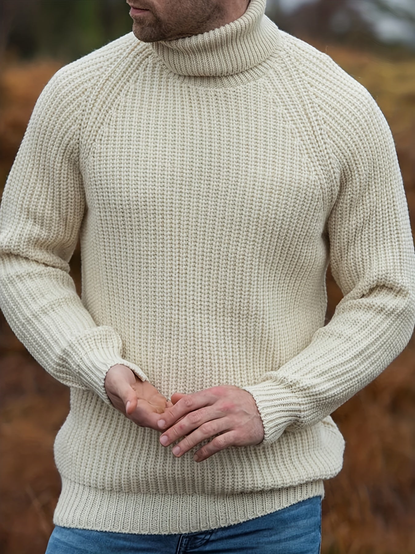 Norvex – Suéter de cuello alto para hombre