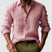 Men's Casual Linen Button Down Shirt Relaxed Fit - Image 8