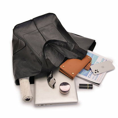 Marcella - Oversized Vintage Leather Shoulder Bag