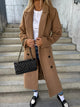 Suzel – Classic Women’s Double Breasted Coat with Belt