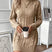 Women Cable Knit Sweater Dress