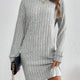 Women Ribbed Knit Sweater Dress - Image 26