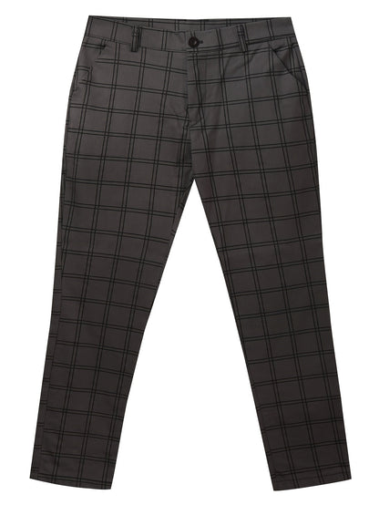 Men's Slim Fit Plaid Dress Pants - Image 10