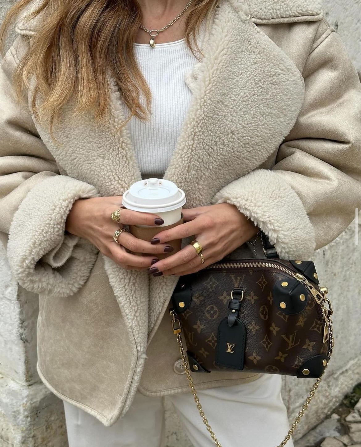 Sophie – Women’s Short Shearling Wool Jacket