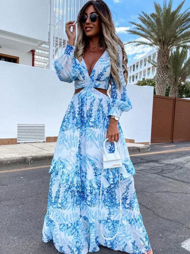 Allivara - Rochie lungă elegantă