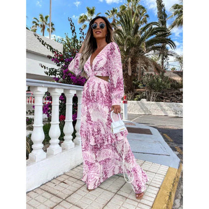 Allivara - Rochie lungă elegantă