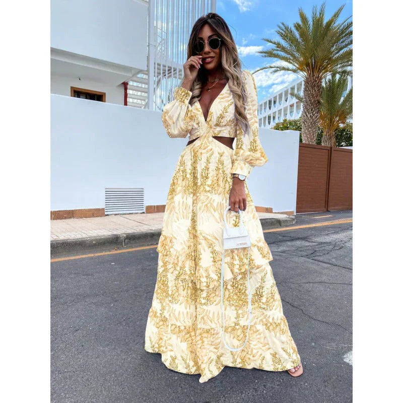 Allivara - Rochie lungă elegantă