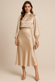 Krizen – High Waist Midi Dress