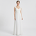 Narielle – Robe de mariée longue avec corsage en dentelle blanche