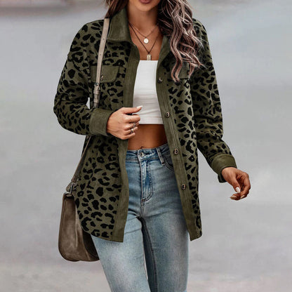 Leona - Damejakke med leopardprint