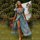 Morgana – Bohemian Wrap Maxi Dress Women