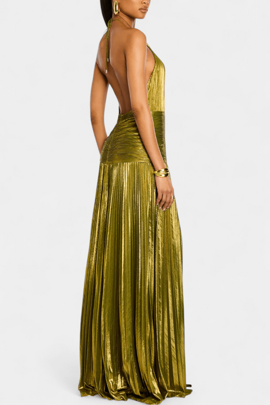 Rossa – Off-Shoulder Maxi Dress in Green - Image 2
