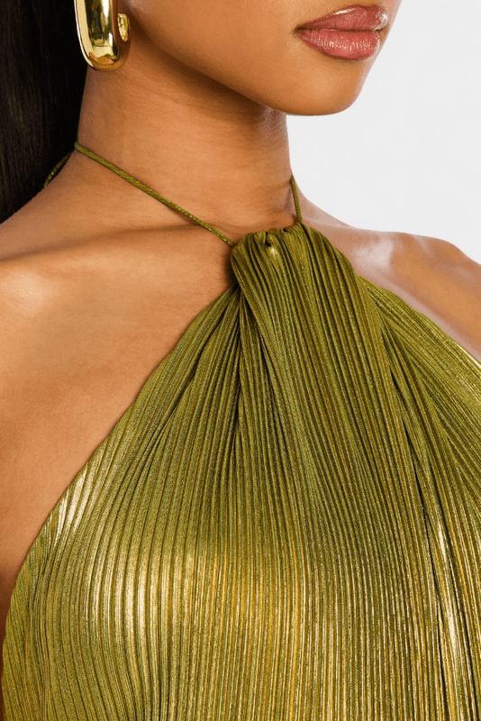 Rossa – Off-Shoulder Maxi Dress in Green - Image 4