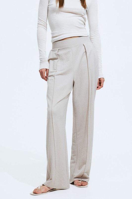 Elvarinn - Wide Leg Ladies Trousers With Pleats