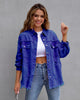 Zerinna – Jachetă din denim supradimensionată, cu aspect uzat