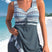 Women Two Piece Swim Dress with Shorts Tie Front Patterned - Image 3