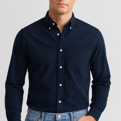 Corvaine - Cotton Long Sleeve Button Shirt