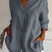 Women Linen Oversized Button-Down Shirt - Image 10