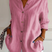 Women Linen Oversized Button-Down Shirt - Image 3