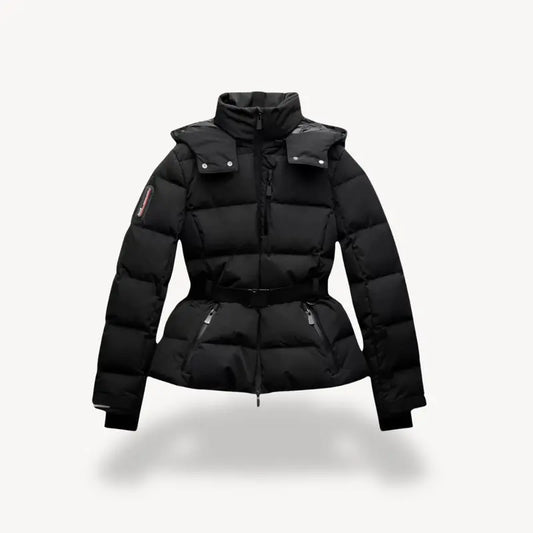 Belted Puffer Jacket for Women Azzoria