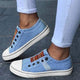 Women's Comfortable Slip-On Sneakers Canvas Casual Shoes - Image 2