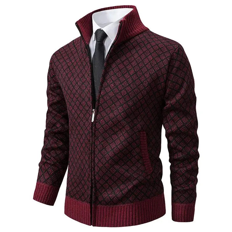 Braided Knit Pullover Sweater for Men Azzoria