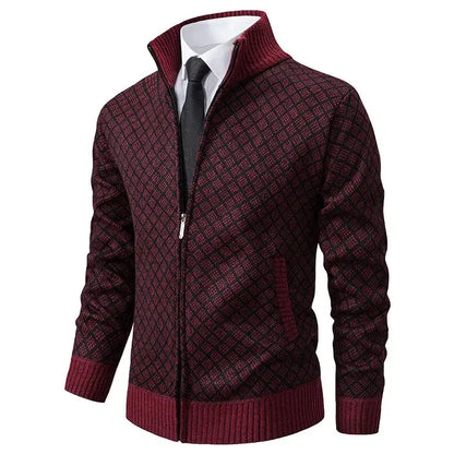 Braided Knit Pullover Sweater for Men Azzoria