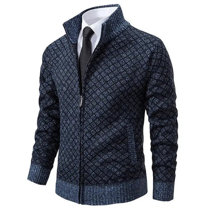 Braided Knit Pullover Sweater for Men Azzoria
