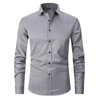 Men's Wrinkle-Free Stretch Non-Iron Button-Down Shirt - Image 8
