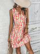 Islah  – Sleeveless Summer Dress with Abstract Pattern