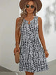Islah  – Sleeveless Summer Dress with Abstract Pattern