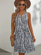 Islah – Robe d'été sans manches à motif abstrait